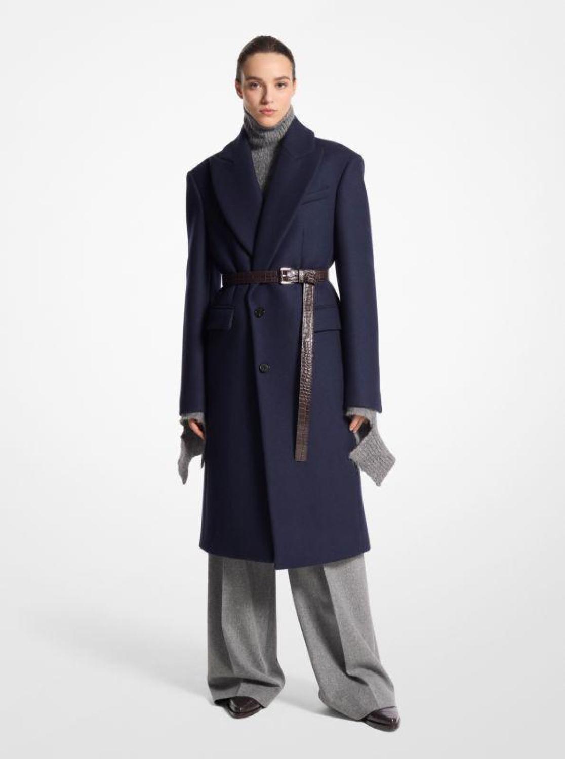 Wool Melton Chesterfield Coat