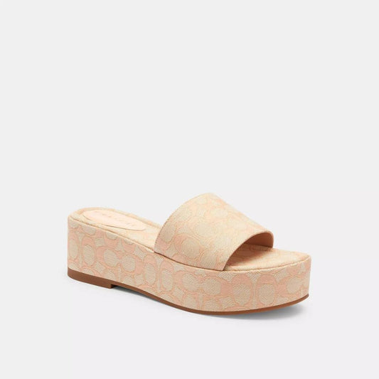 Coach Outlet Eloise Sandal In Signature Jacquard