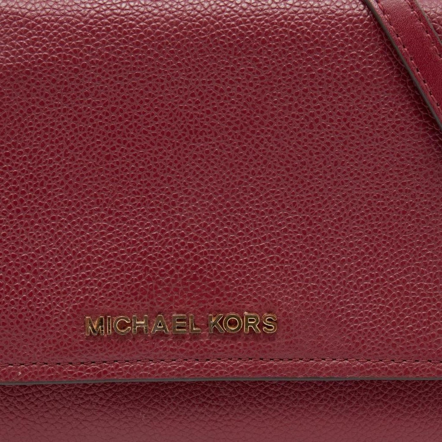 Michael Kors  Leather Jet Set Flap Crossbody Bag