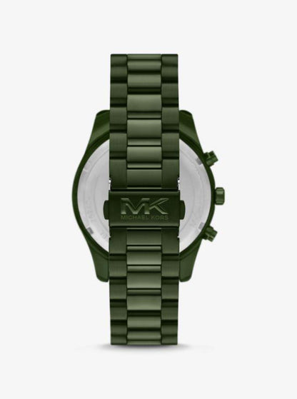 Oversized Lexington Green-Tone Watch