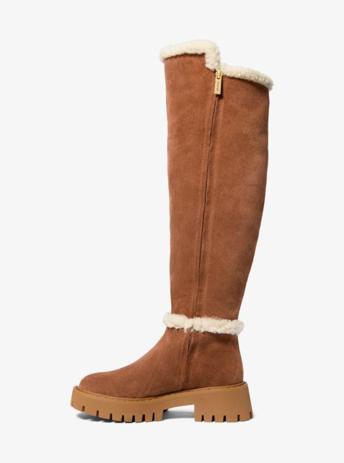 Asher Suede and Faux Shearling Boot