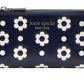 Morgan Daisy Dot Embossed Saffiano Leather Small Slim Bifold Wallet