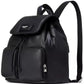 Puffed Puffy Small Leather Backpack