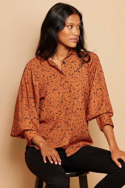 Tessella Top In Orange