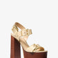 Colby Metallic Leather Platform Sandal