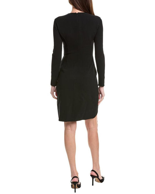 Barathea Wool-Blend Sheath Dress