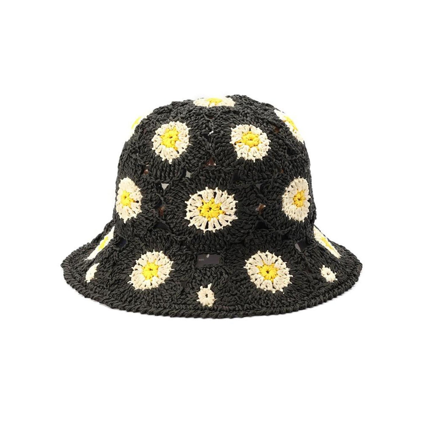 Women's Daisy Crochet Bucket Hat