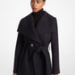 Wool Blend Belted Coat