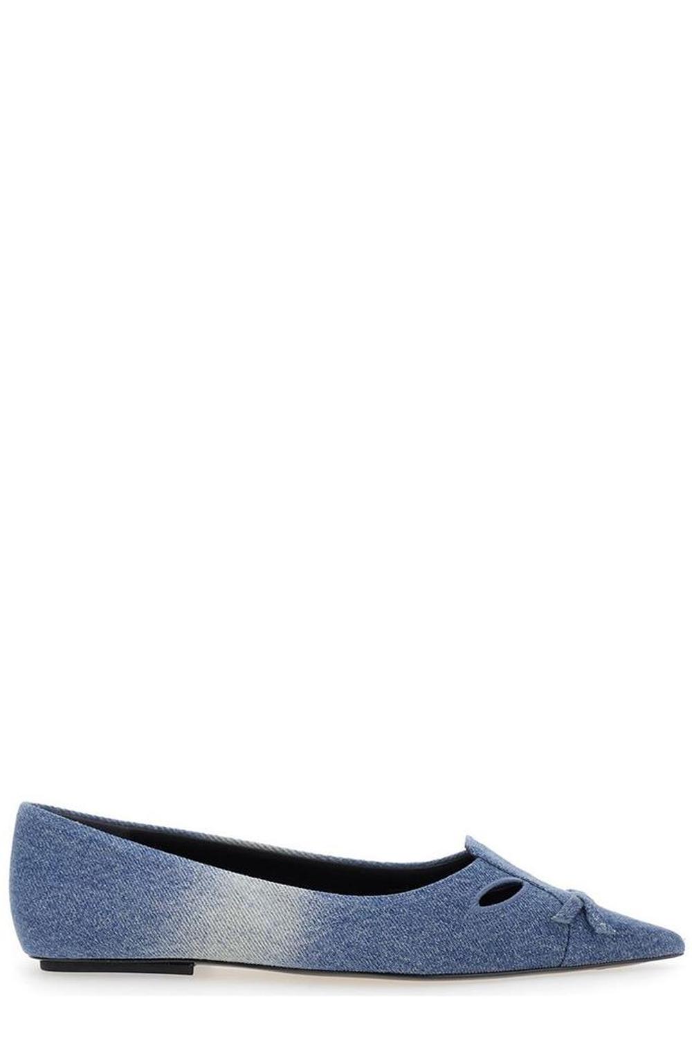 Marc Jacobs The Denim Kat Ballerinas