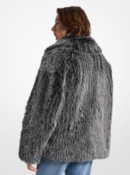 Faux Fur Peacoat