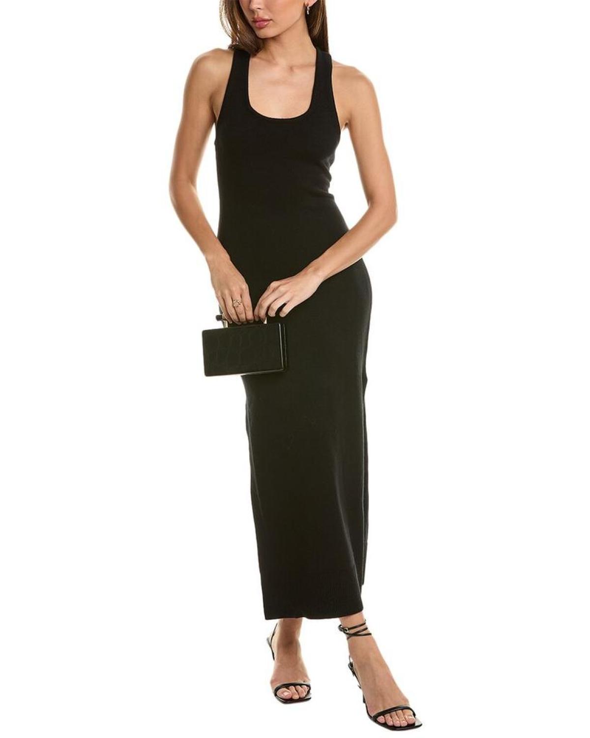 Michael Kors Collection Side Slit Cashmere Tank Dress