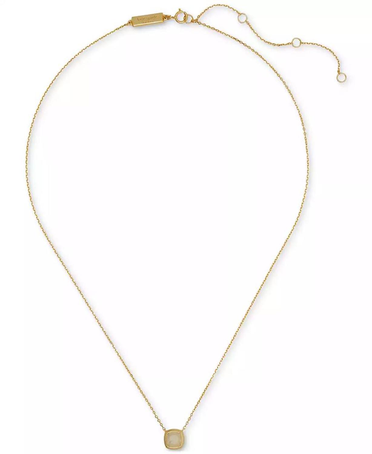 23k Gold-Plated Sterling Silver Pendant Necklace, 16" + 3" extender