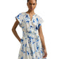 Floral Belted Cotton Voile Dress