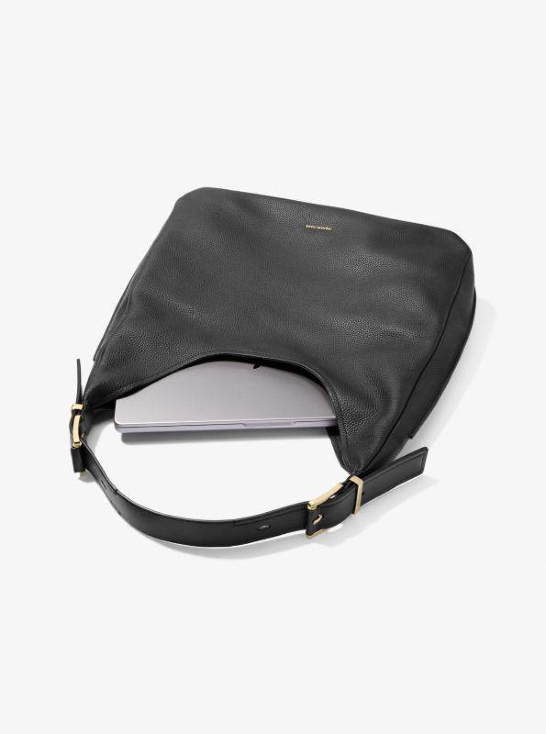 Nolita Large Pebbled Leather Hobo Shoulder Bag