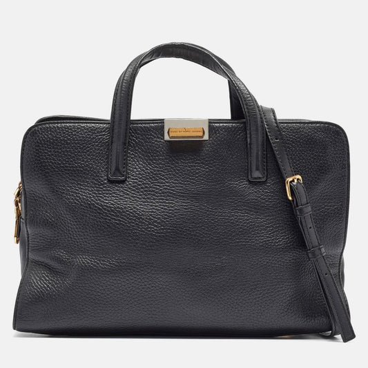 Marc By Marc Jacobs Black Leather Zip Satchel