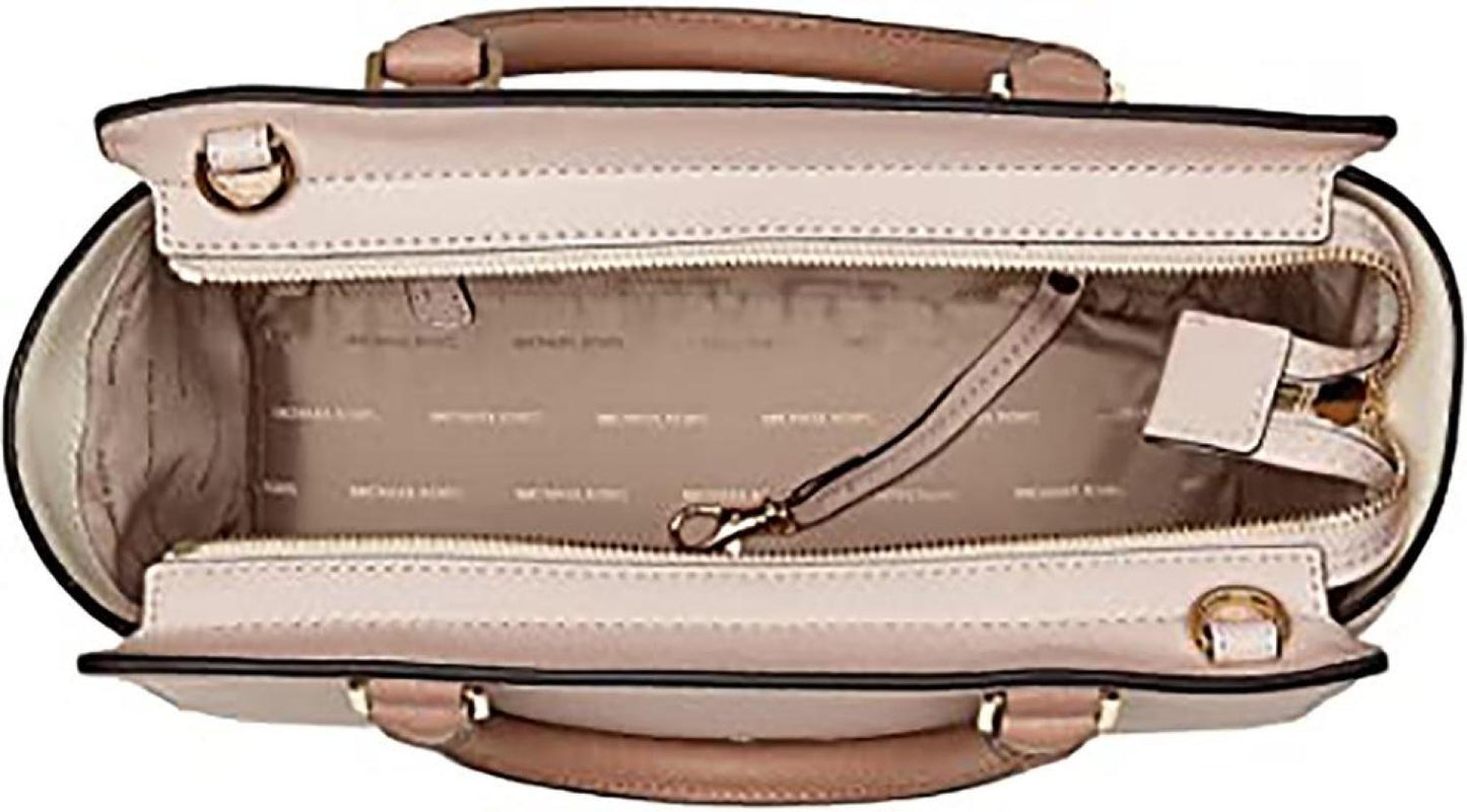 Michael Kors Women's SelmaTop Zip Satchel (Soft /Ecru/)