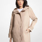 Cotton Blend Hooded Raincoat