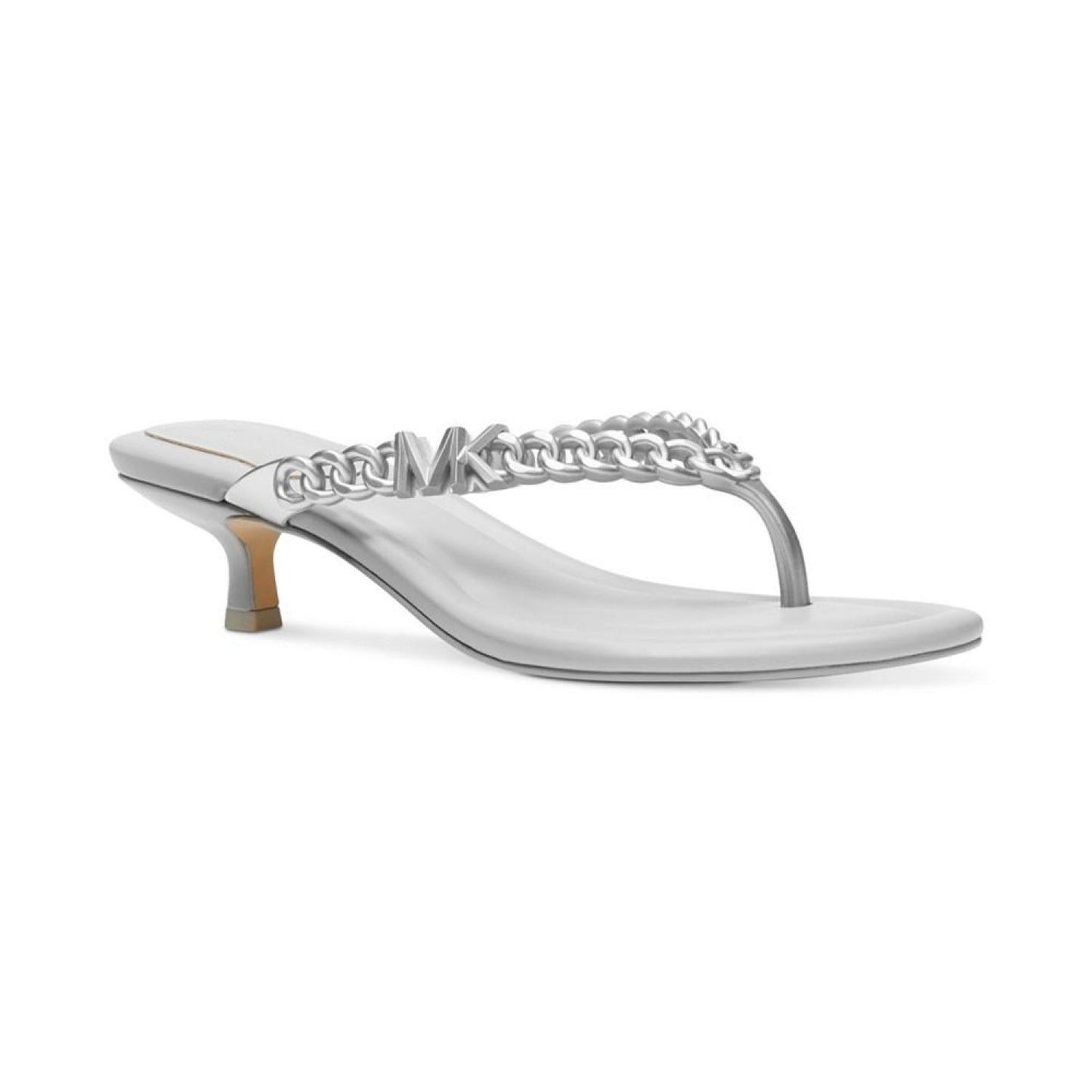 Zaza Slip On Embellished Thong Kitten-Heel Sandals