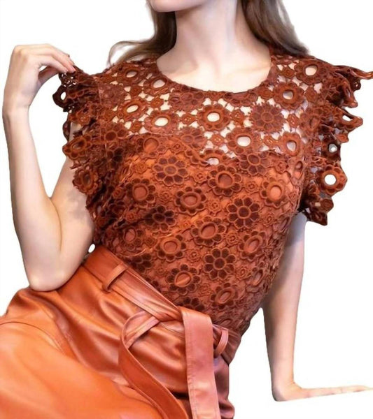 Grace Top In Sumatra Lace