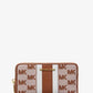 Jet Set Travel Large Striped Logo Jacquard Smartphone Wristlet