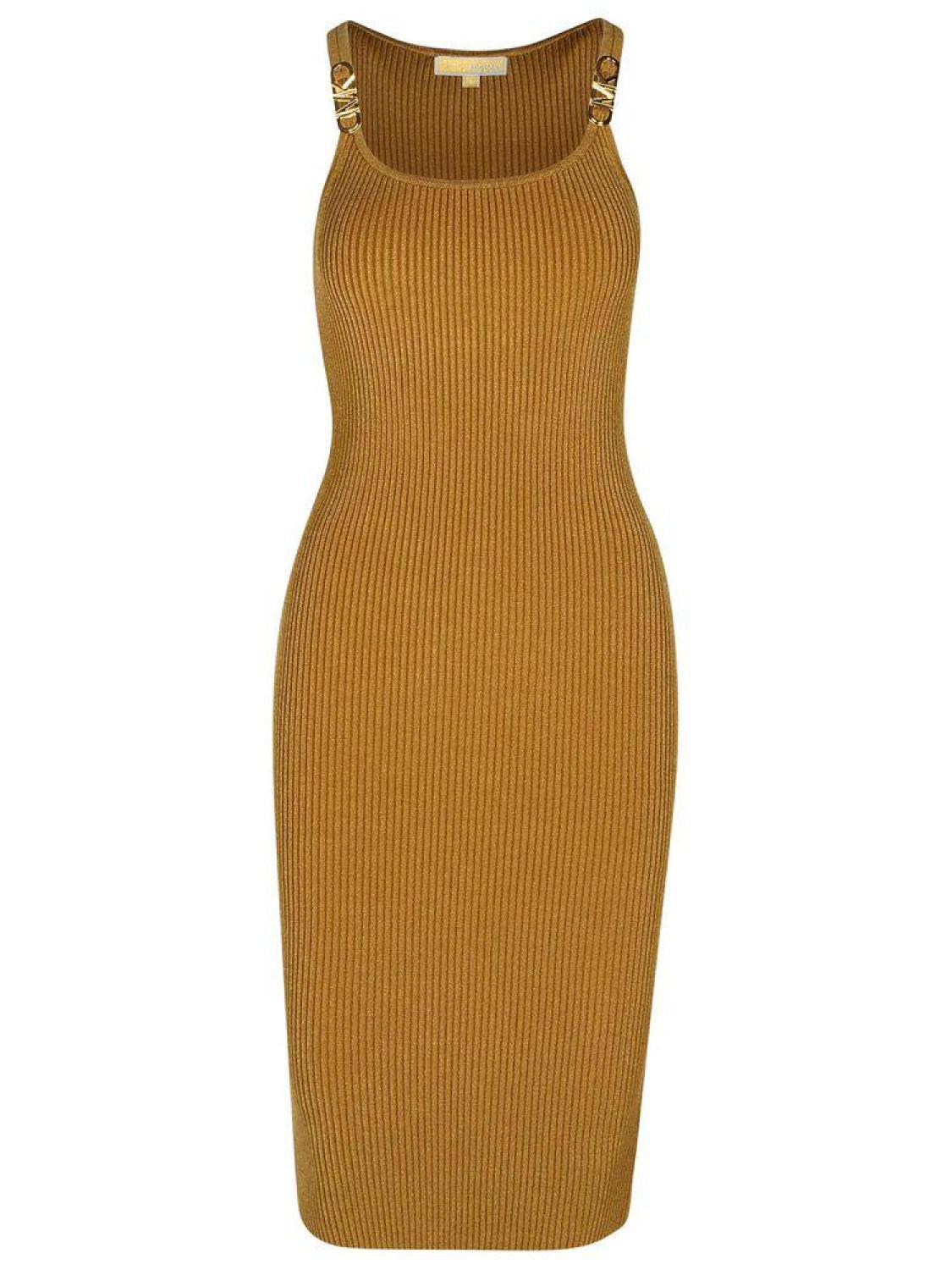 Michael Michael Kors Ribbed-Knit Midi Tank Dress