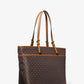 Winston Large Signature Logo Print Woven Pocket Tote Bag