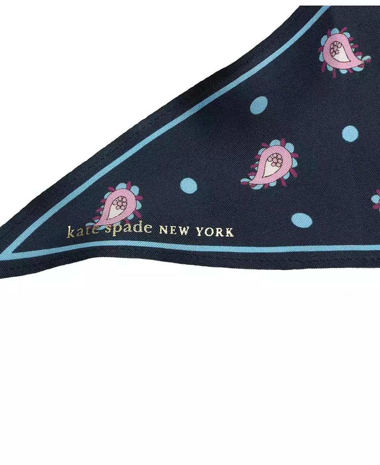 Paisley Foulard Silk Diamond Scarf