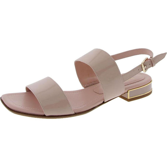 Merritt Sandal Womens Buckle Patent Leather Slingback Sandals