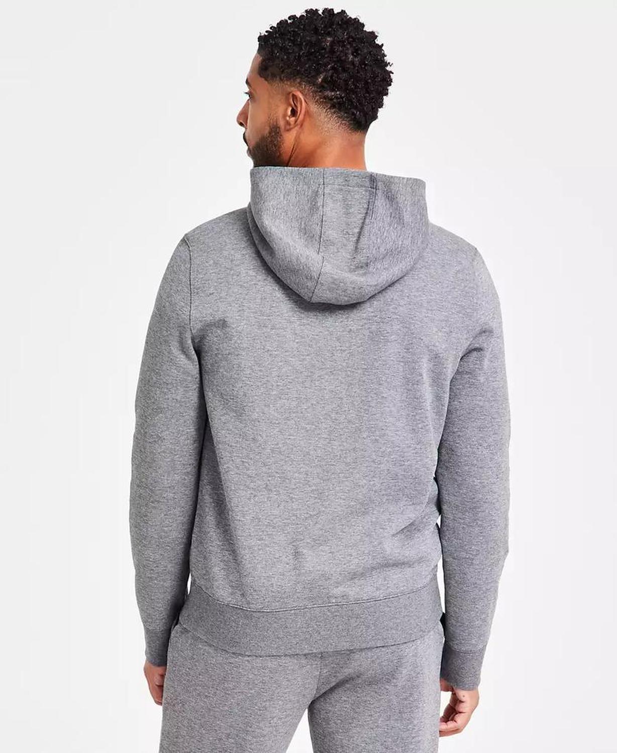 Men's Modern-Fit Stretch Textured Logo Hoodie