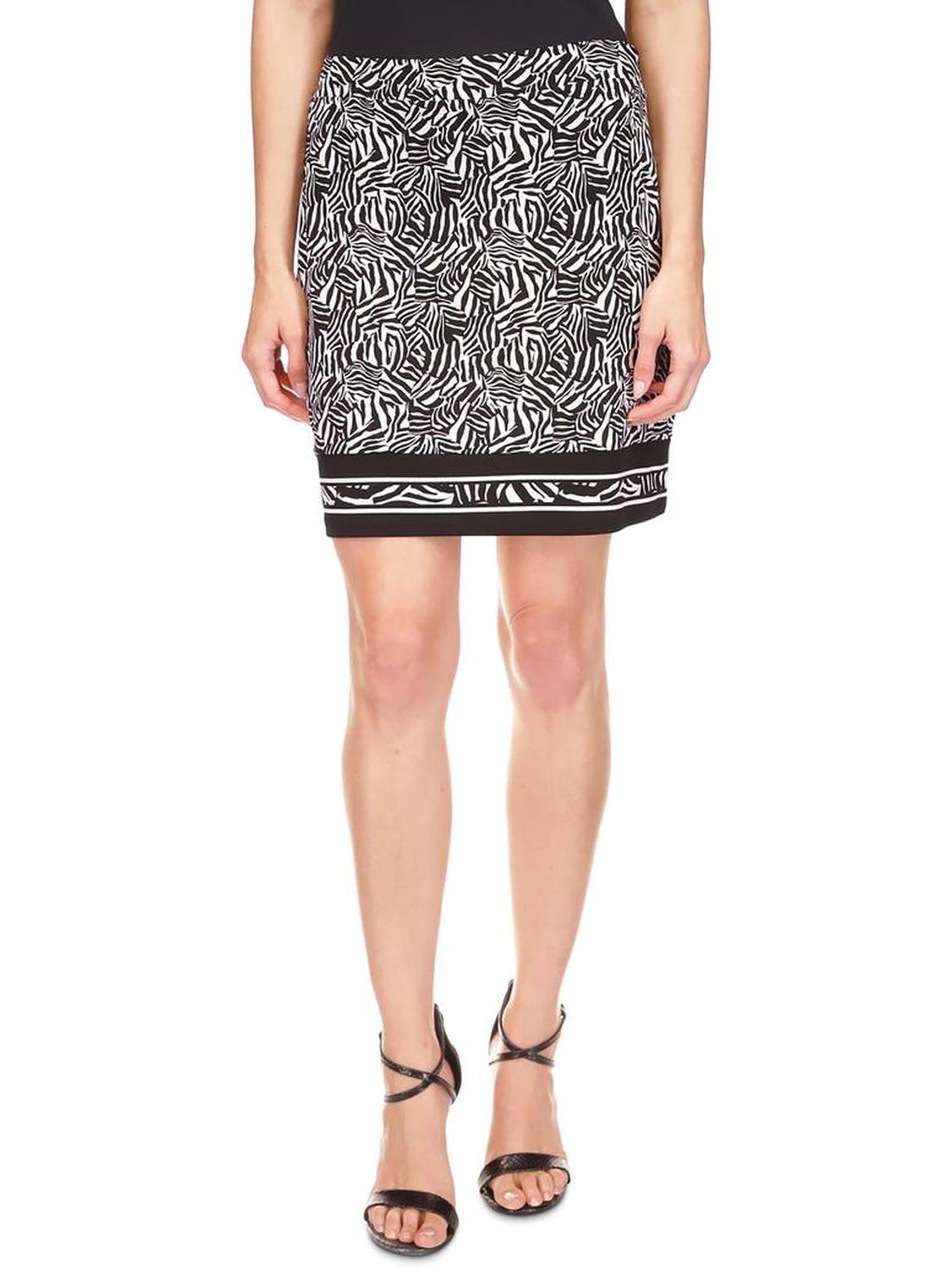 Womens Animal Print Polyester Pencil Skirt