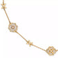 Gold-Tone Heritage Bloom Scatter Necklace, 16" + 3" extender