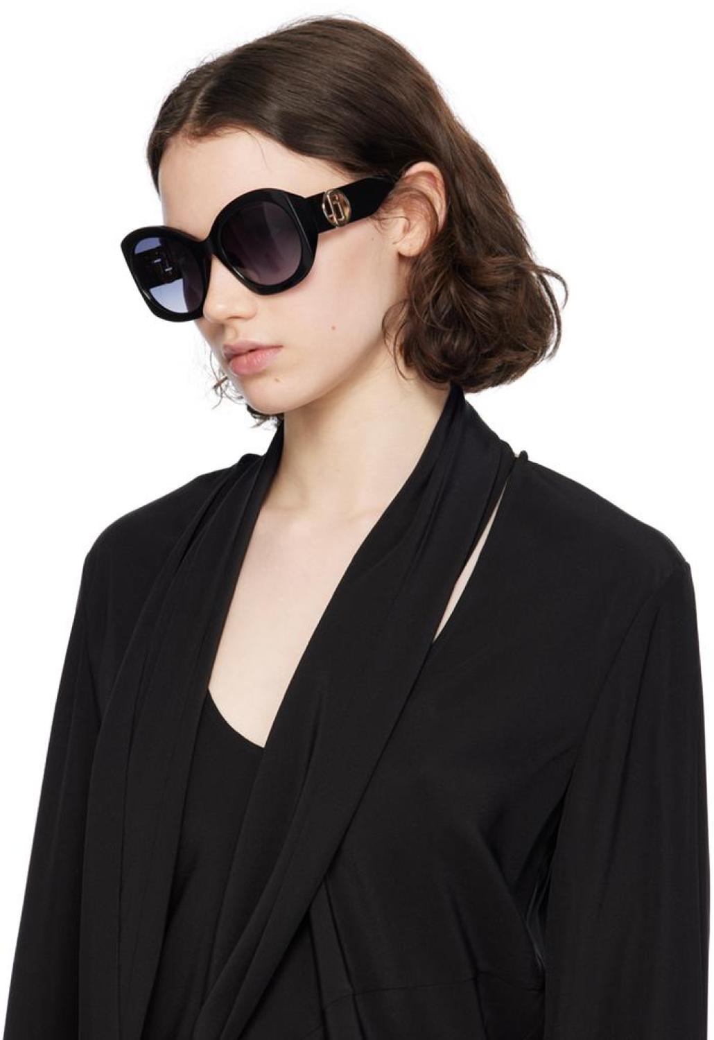 Black J Marc Oversized Sunglasses