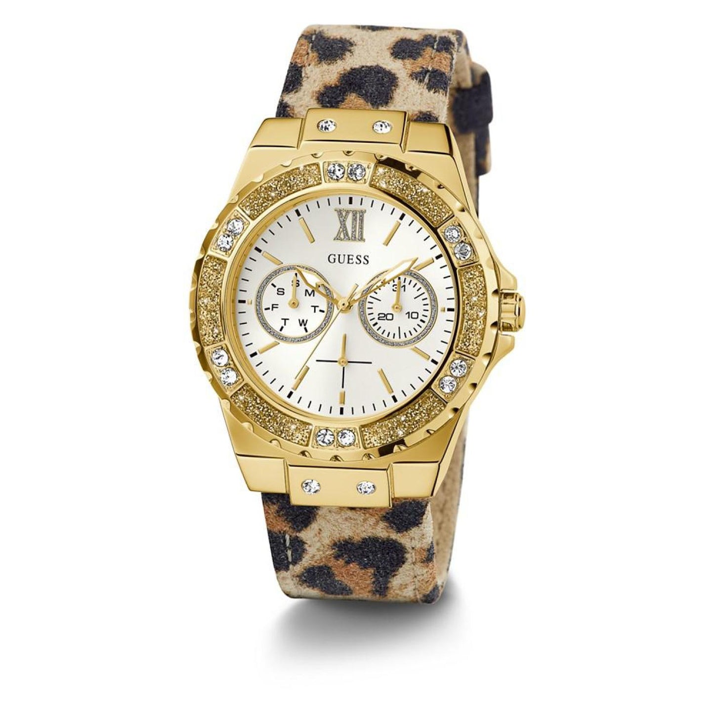 Women's Multi-Function Animal Print Genuine Leather Watch 39mm