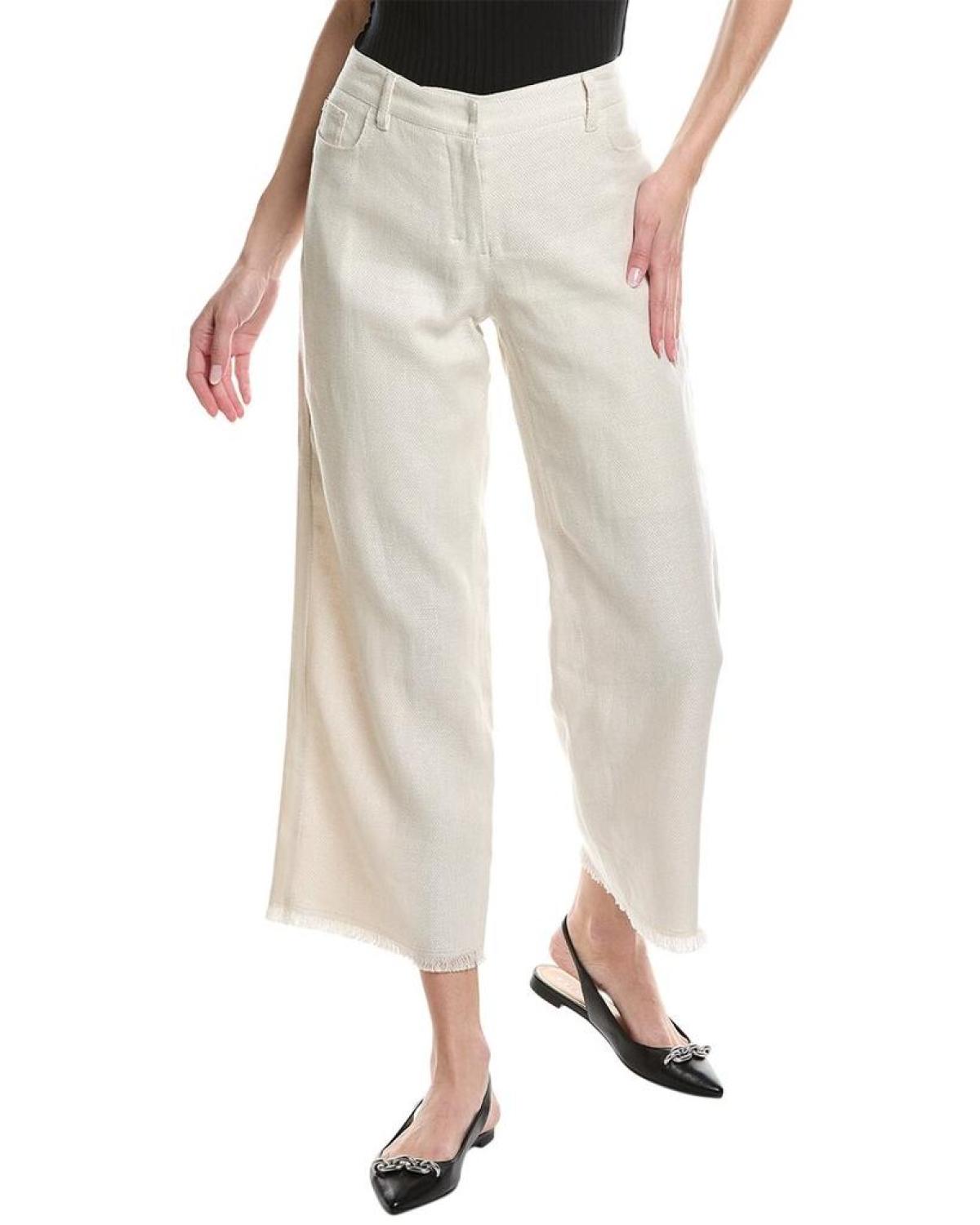 ‘S MaxMara Franci Linen-Blend Trouser