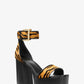 Tara Tiger Print Calf Hair Platform Sandal