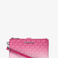 Jet Set Large Ombré Signature Logo Wristlet