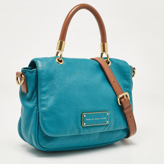 Marc By Marc Jacobs Teal Green Leather Too Hot To Handle Top Handle Bag