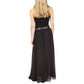 Women's Smocked Belted Maxi Dress