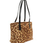 Taylor Leopard Crossbody Tote in Animal Print Nylon