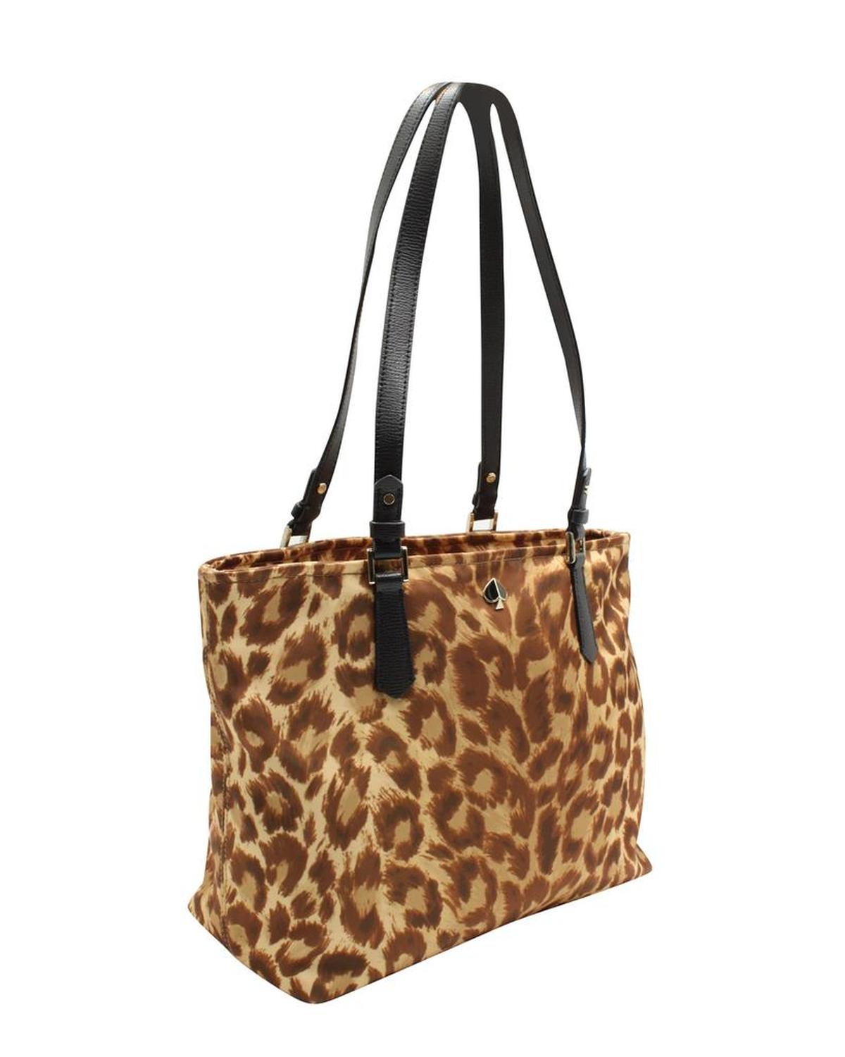 Taylor Leopard Crossbody Tote in Animal Print Nylon