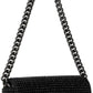 Black 'The Rhinestone J Marc Mini' Shoulder Bag