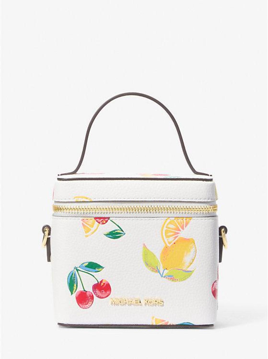 Sandrine Small Sequined Fruit Print Crossbody Bag