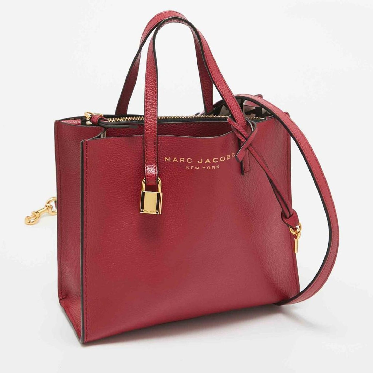 Marc Jacobs Fuchsia Leather Mini Grind Tote