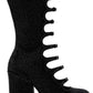 Black 'The Rhinestone Kiki Knee-High' Tall Boots