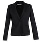 Max Mara Single-Breasted Blazer in Black Wool