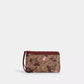 Double Zip Wallet In Signature Canvas With Cherry Print