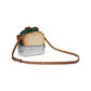 Glamwich Embellished Leather 3D Sandwich Crossbody