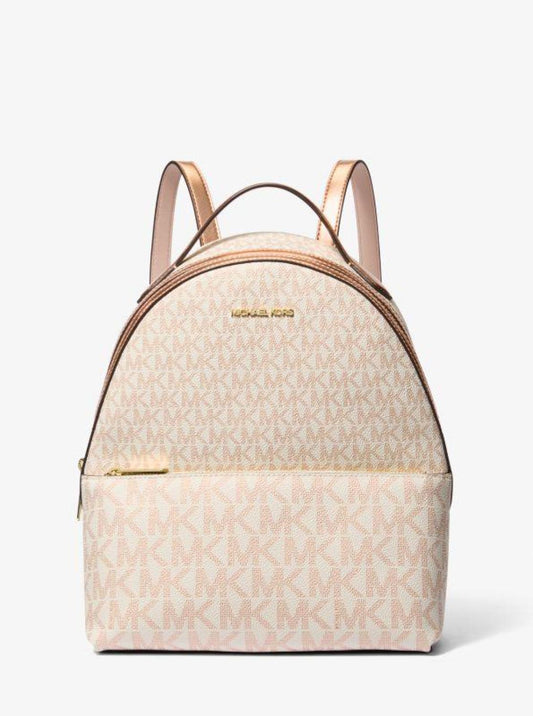 Sheila Medium Two-Tone Signature Logo Backpack