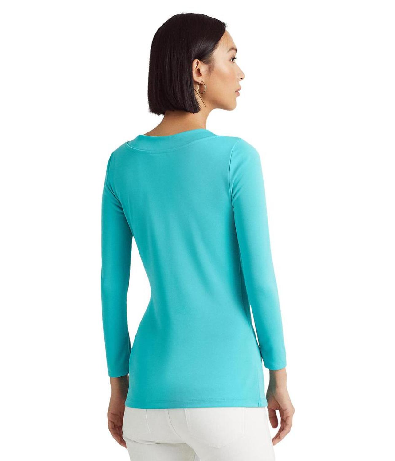 Stretch Jersey Surplice Top