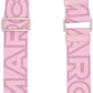 Pink 'The Outline Logo Webbing' Shoulder Strap